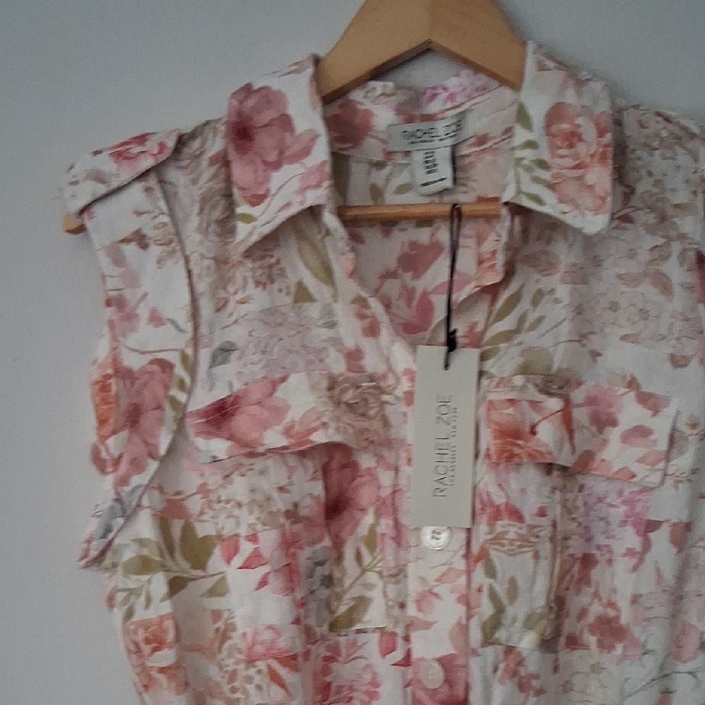 Rachel Zoe Floral Jumpsuit - Pink and Green - Picture 3 of 14